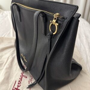 Salvatore Ferragamo Black Leather Women's Bag